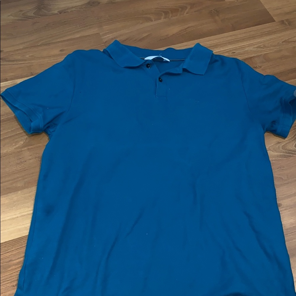 Small teal Calvin Klein Collared Shirt